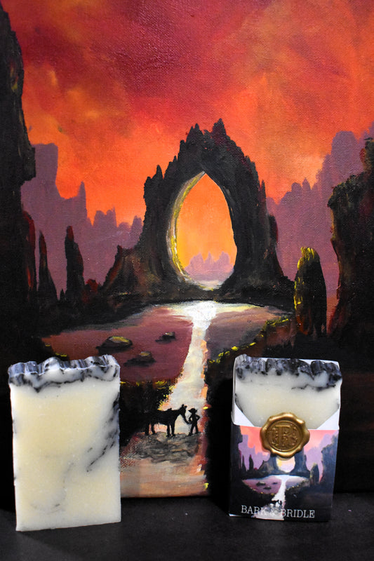 Bark & Bridal – Handcrafted Soap | Volcanic Sand & Leather