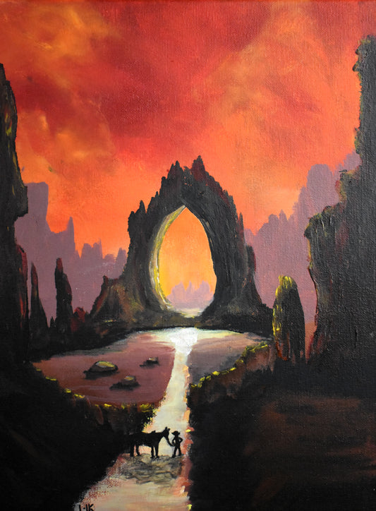 Bark & Bridle | Original Acrylic on Canvas